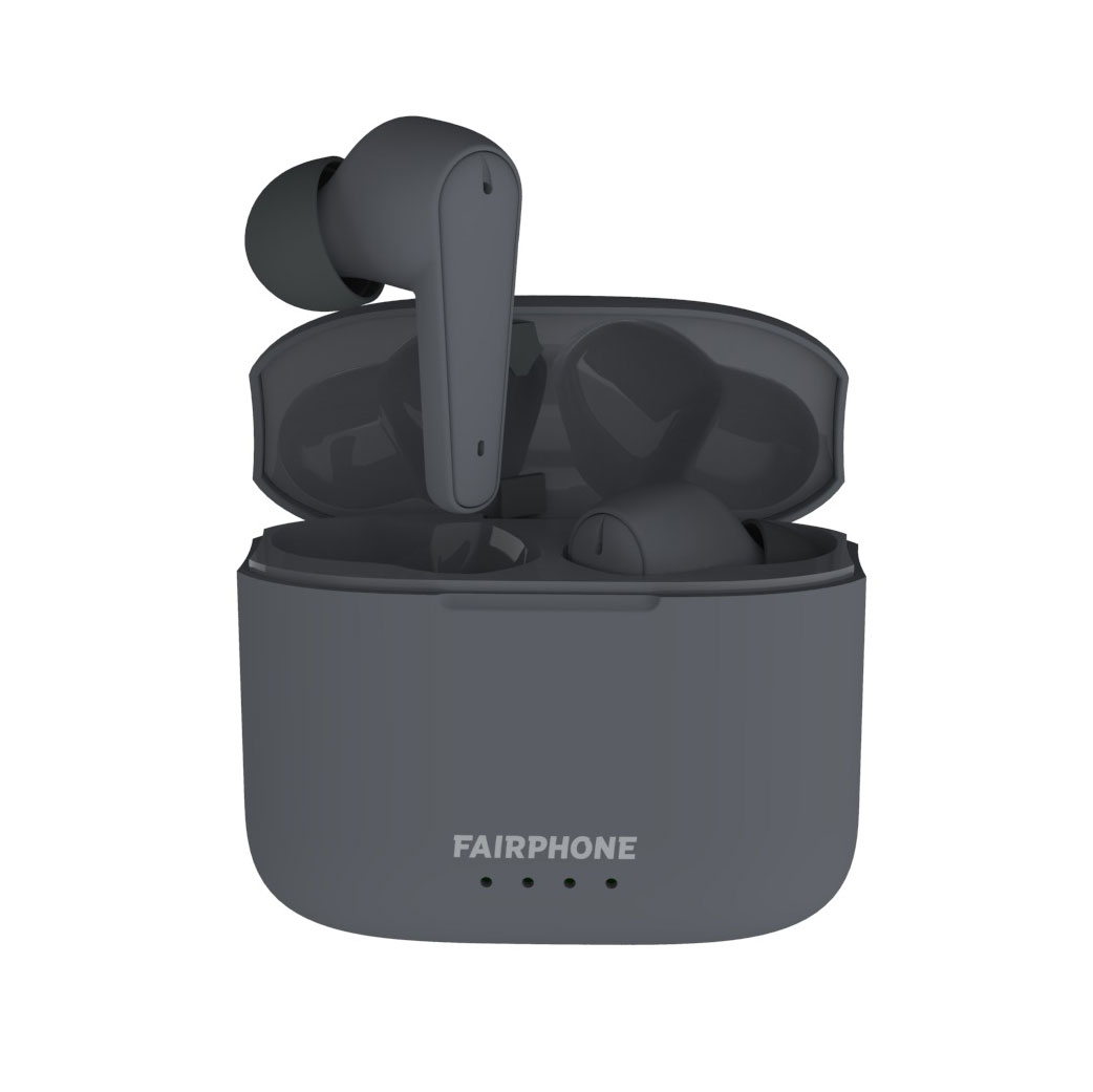 FP Earbuds mit Ladestation, Recycling-Materialien verbaut, anthrazit