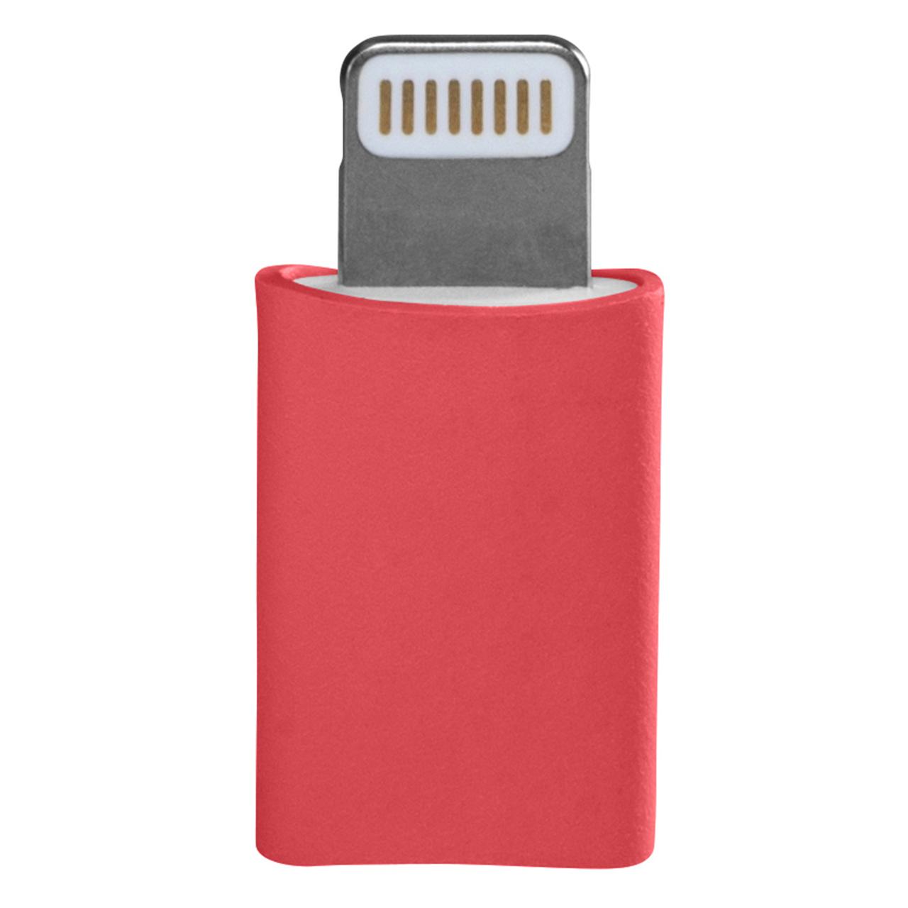 iPhone Adapter Lightning zu Micro USB rot