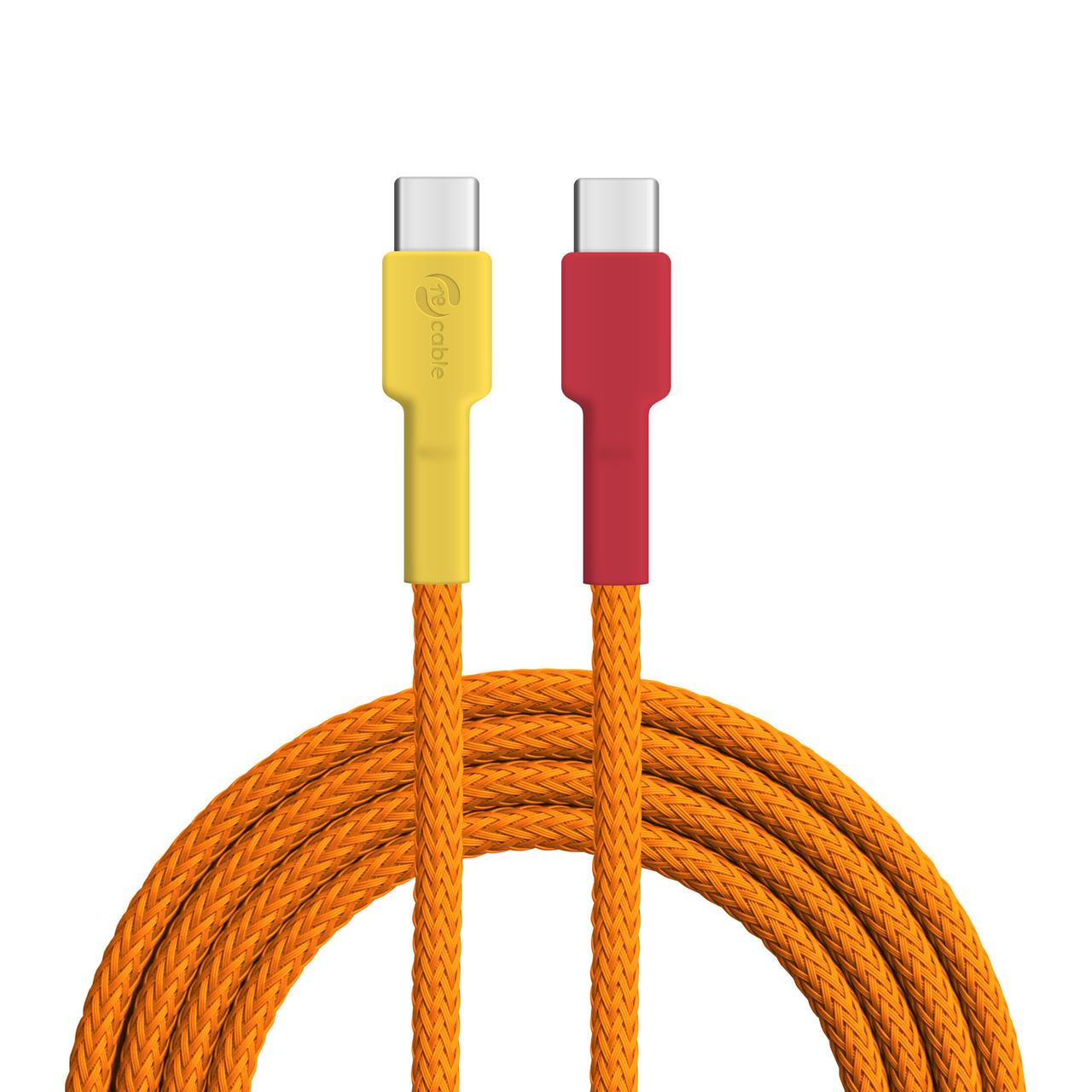nachhaltiges USB-C Kabel von recable fair und transparent Flammenlaubenvogel